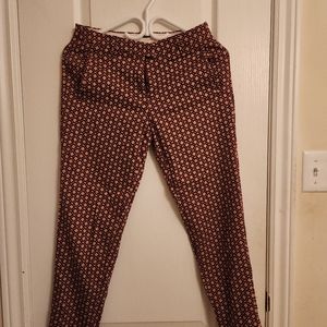 H&m print fitted pants